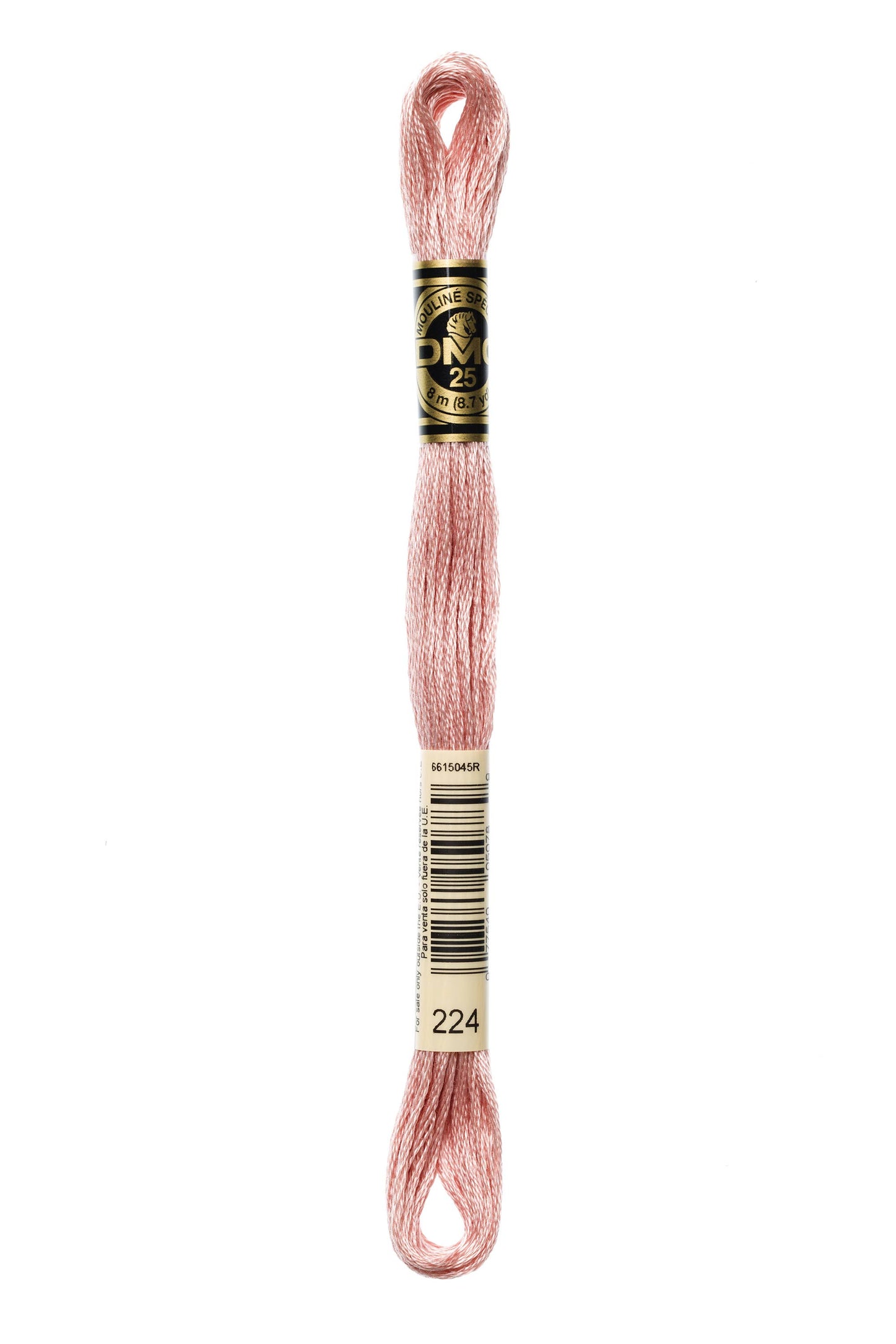 DMC Floss # 224 - Very Light Shell Pink
