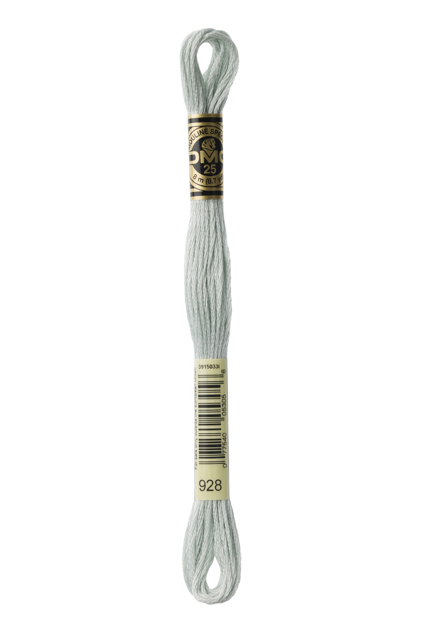 DMC Floss # 928 - Very Light Grey Green