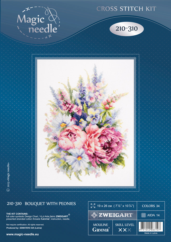 Bouquet with Peonies