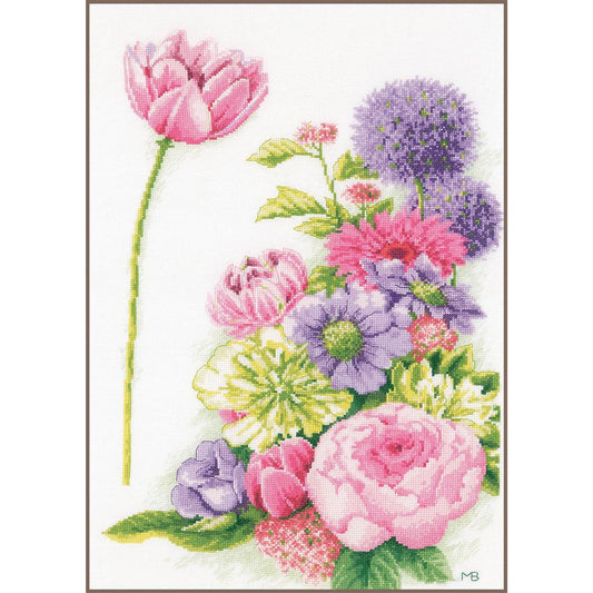 Floral Cotton Candy Evenweave Kit