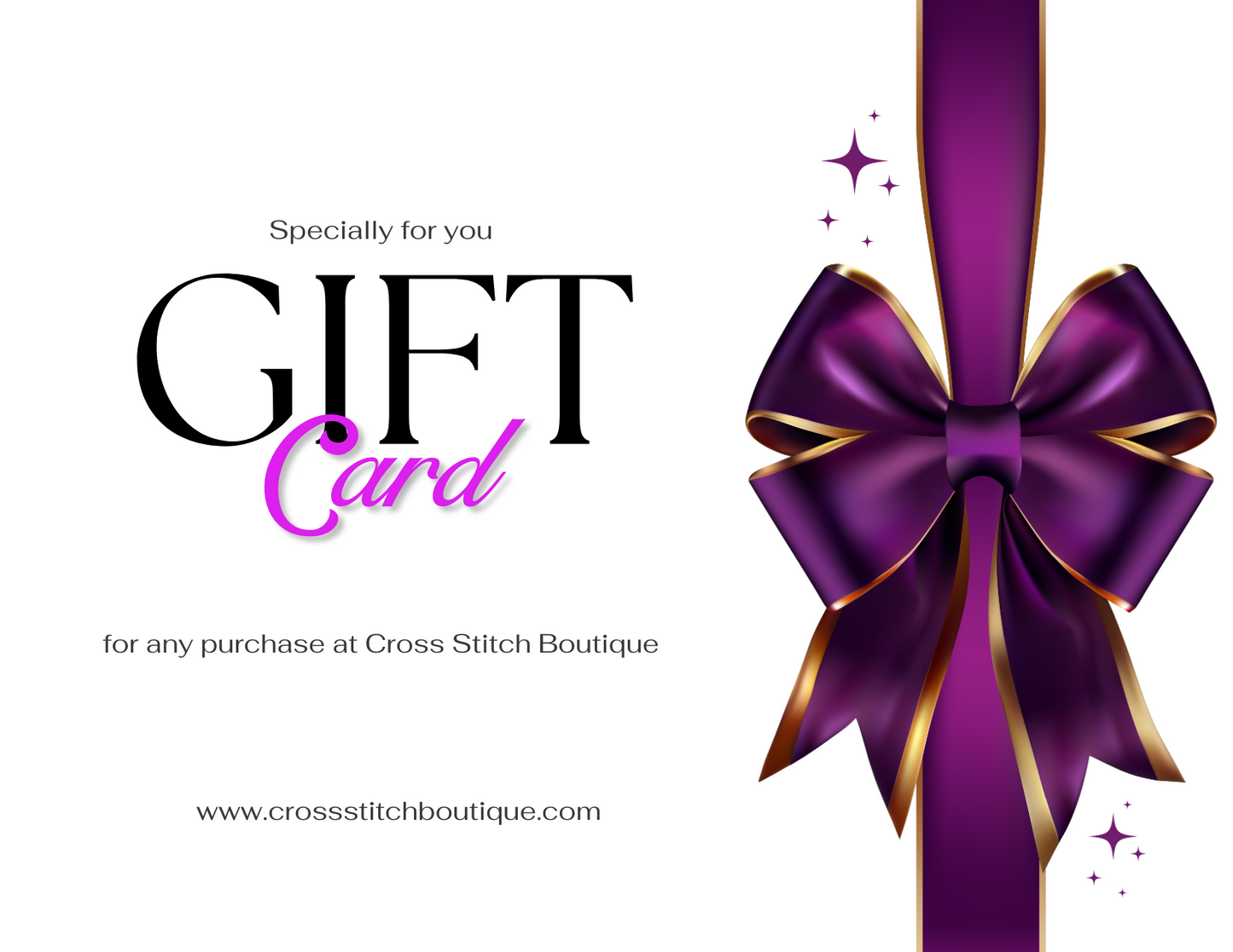 Cross Stitch Boutique Gift Card