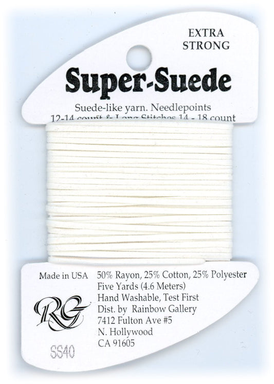 Rainbow Gallery Super Suede # SS40 - White