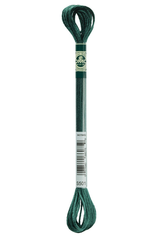 DMC Floss # S501 - Dark Blue Green