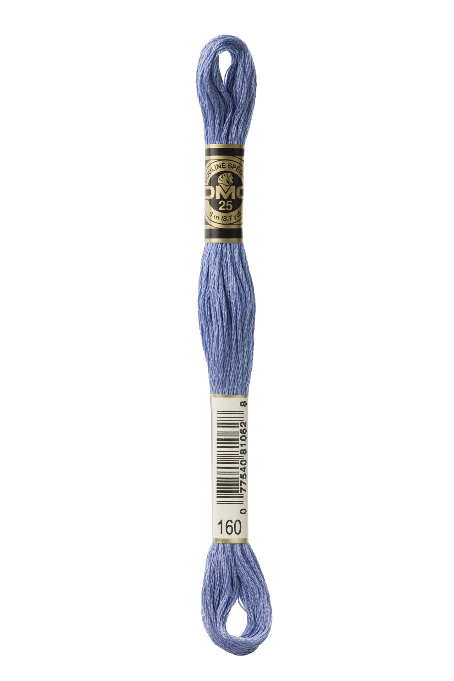 DMC Floss # 160 - Medium Grey Blue