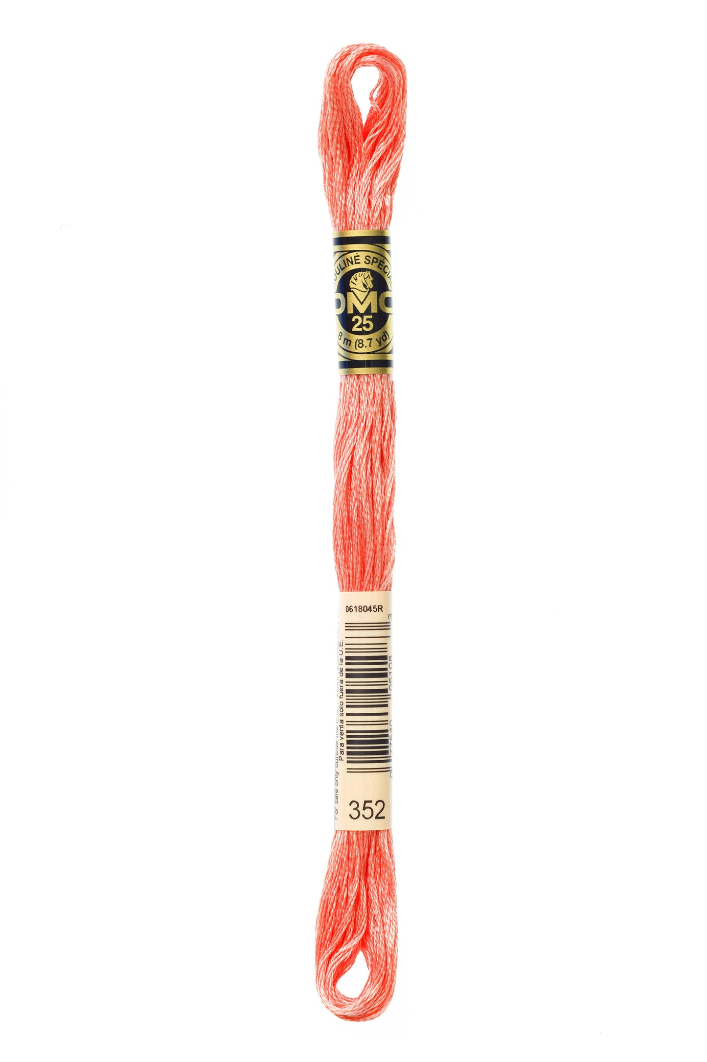 DMC Floss # 352 - Light Coral