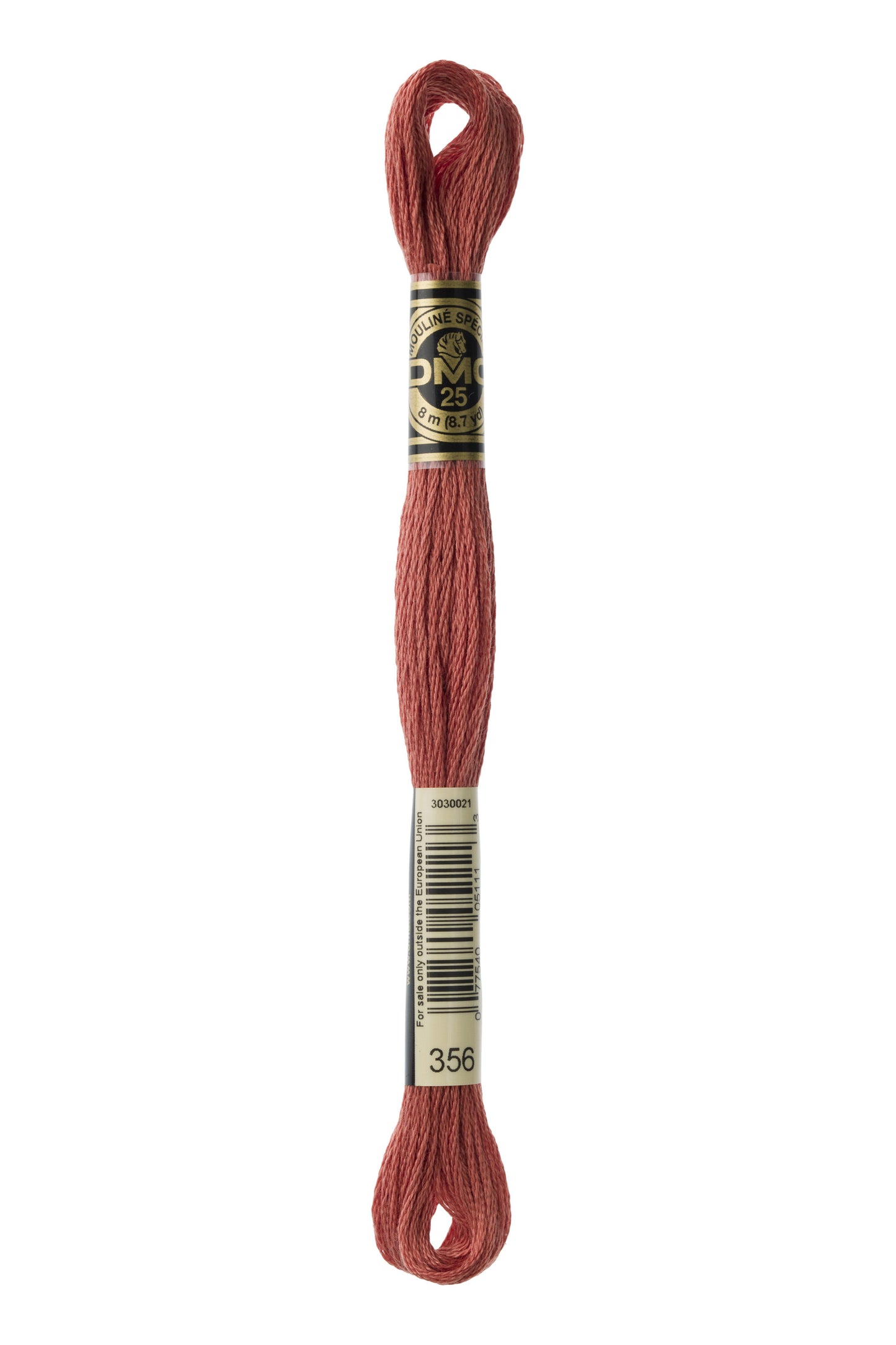 DMC Floss # 356 - Medium Terra Cotta
