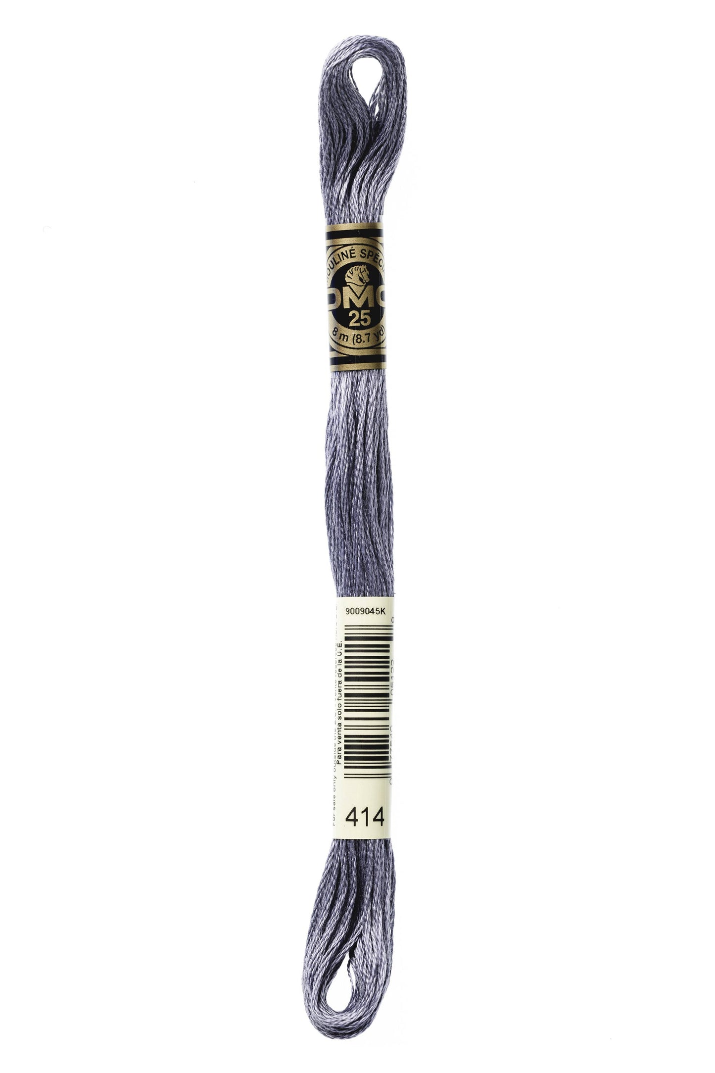 DMC Floss # 414 - Dark Steel Grey