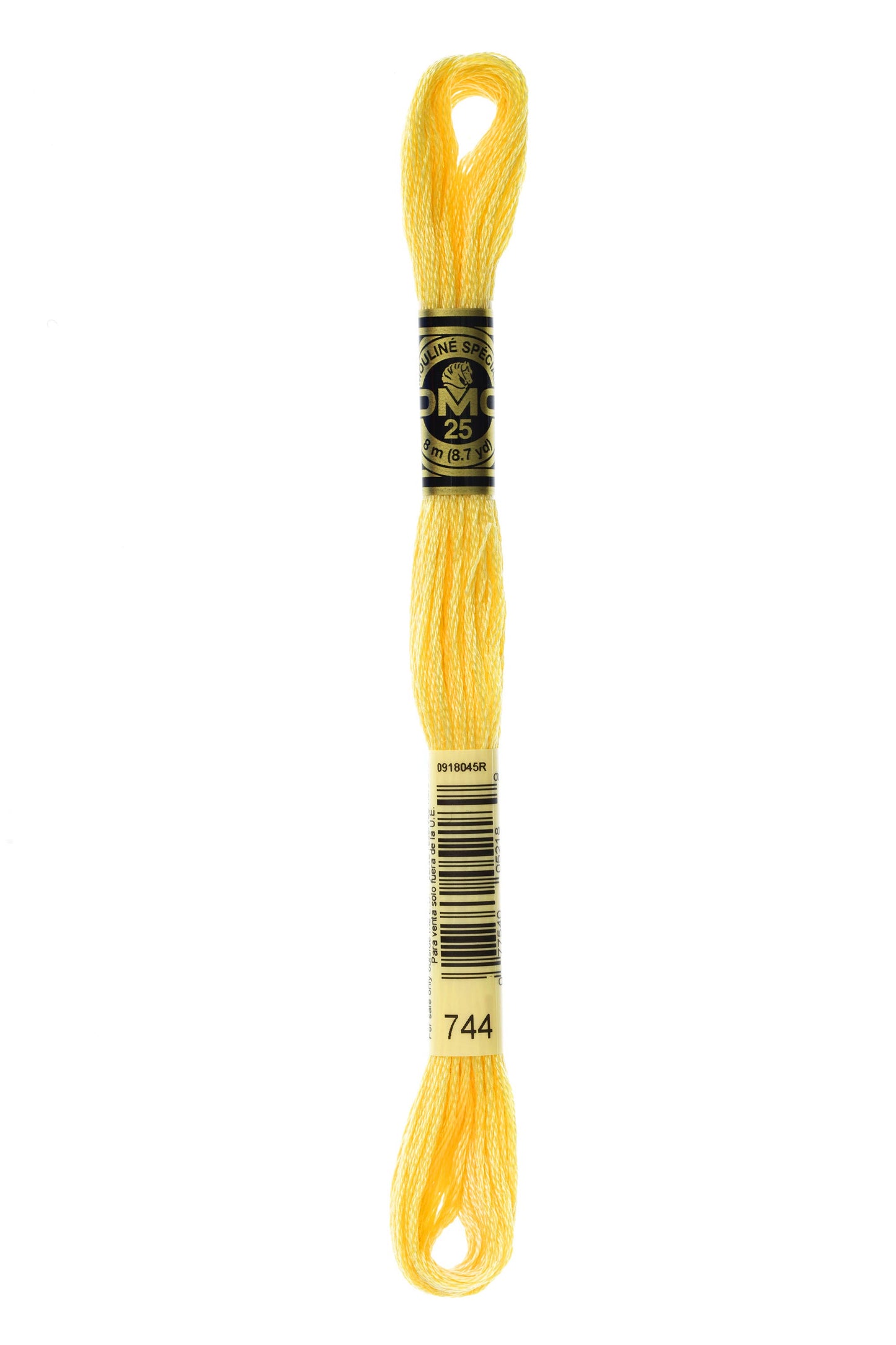 DMC Floss # 744 - Pale Yellow